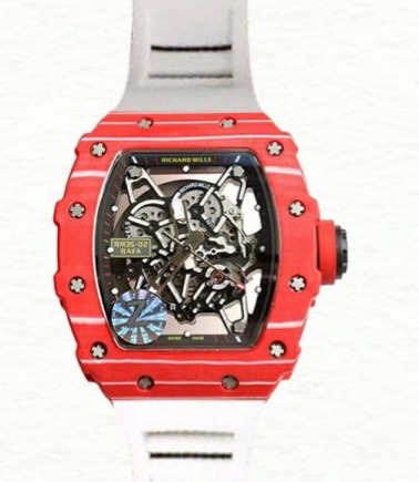 Richard Mille RM35-02 Men Mechanical Transparent Dial Ceramics Bezel Super Clone