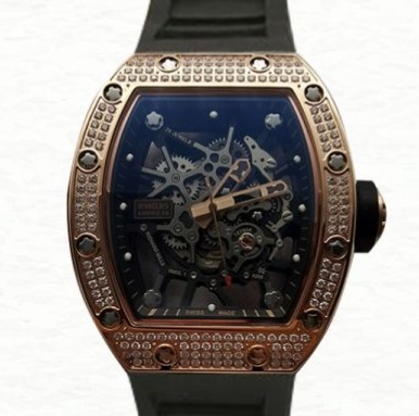 Richard Mille RM035 Super Clone Mechanical Men Transparent Dial Rubber Band